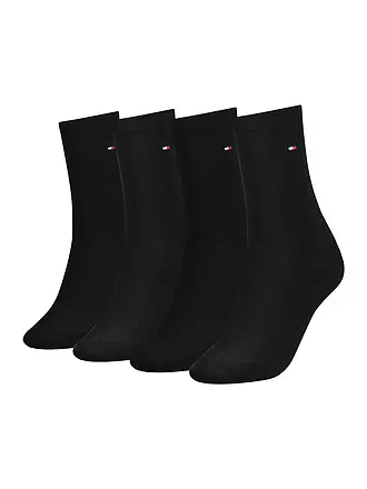 TOMMY HILFIGER | Socken 4er Pkg. Black | 